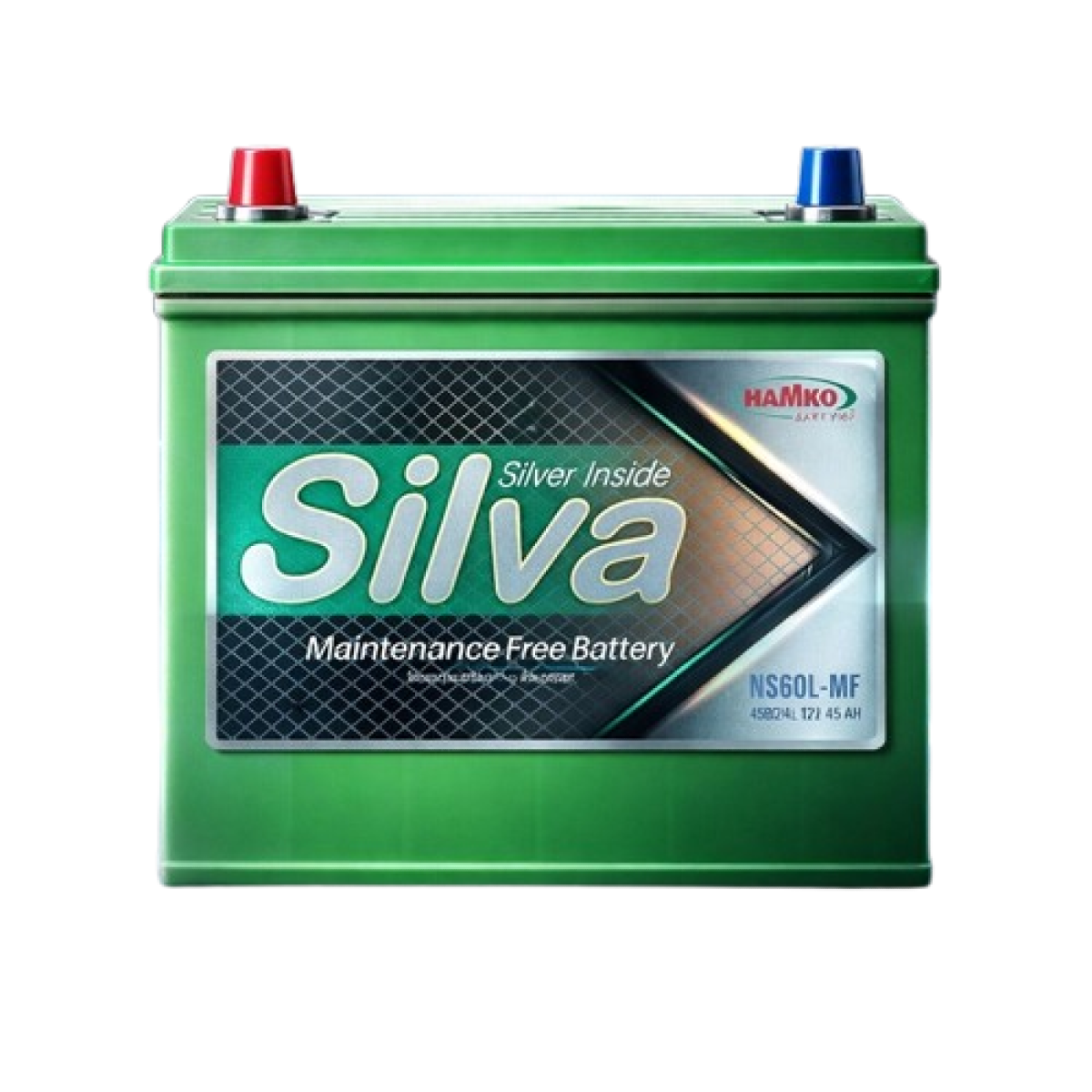 Hamko Silva NS60L-MF গাড়ির ব্যাটারি 12V 45Ah